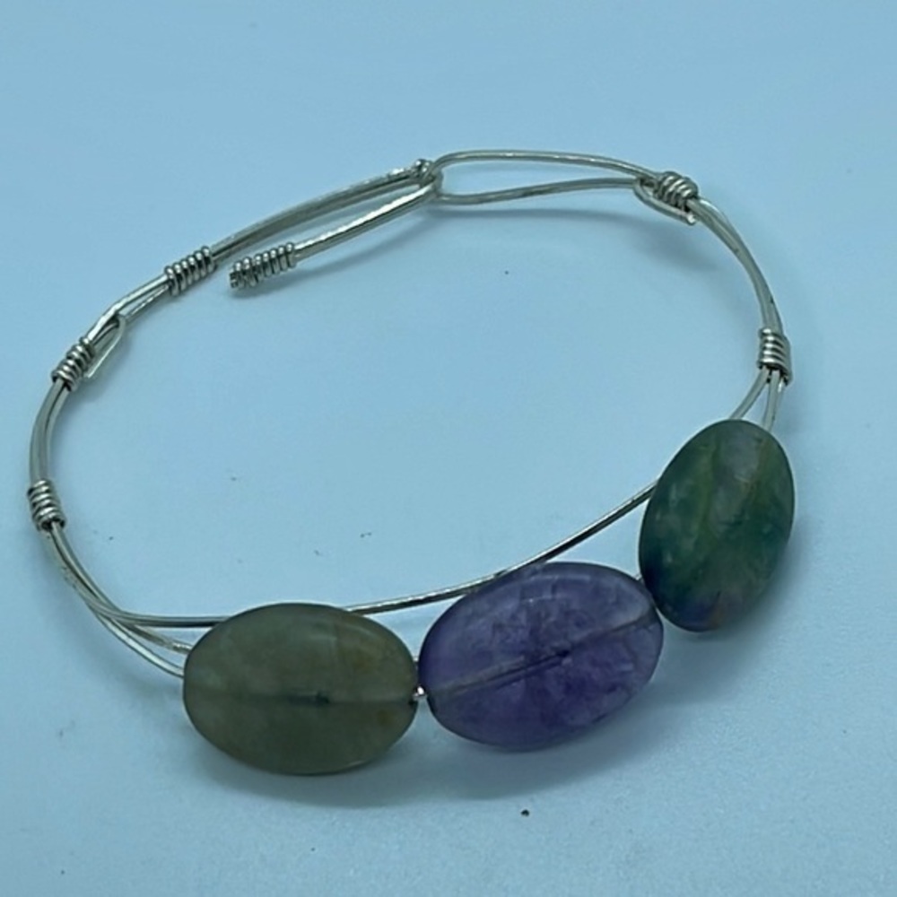 COPY - Fluorite & Sterling Silver Bracelet